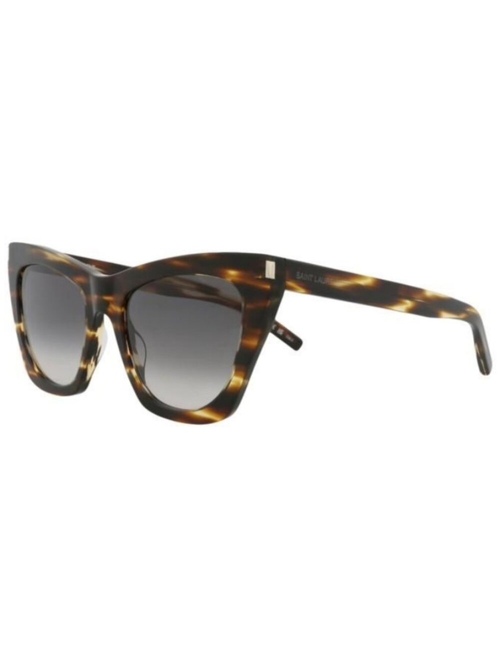 New Saint Laurent Womens Cat Eye Havana Havana Grey Fashion Designer Sunglasses